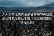 人人影视这类表达最容易糊的点就是坐标轴有没有动手脚（试试把引用原话找出来）
